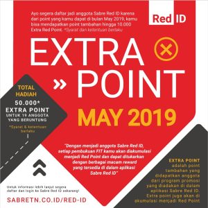 Special Promo Sabre Red ID Extra Point May 2019